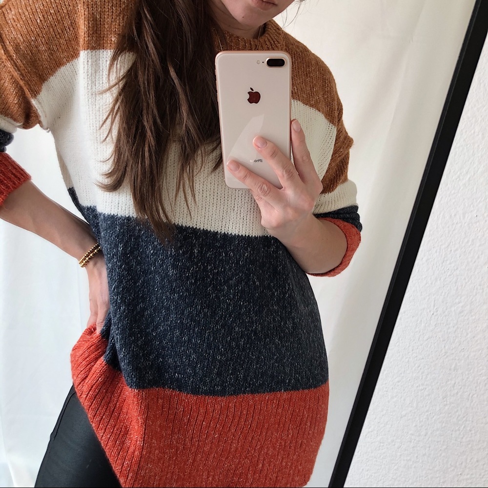 SWEATER color-block knit sweater 🧶 - Picture 5 of 7